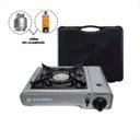 Ver imagem 1 de Fogareiro Portátil Duppio Cinza + Maleta Guepardo