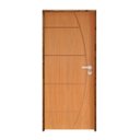 Ver imagem 2 de Kit Porta de Madeira 210x72cm Batente 14cm Fechadura Stilo Belissima 6 Rodam Abertura Esquerda Marro