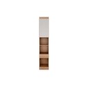 Ver imagem 1 de Módulo de Quarto Rizon Armário Mesa de Cabeceira /linea C/ 1 Porta e 1 Gaveta Cumaru/fendi - Novo