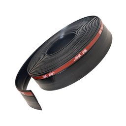 Veda Porta Fresta Vão Adesivo Pvc Flexivel Maleavel 1,00mt:preto - 2