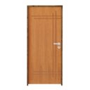Ver imagem 2 de Kit Porta de Madeira 210x62cm Batente 9cm Fechadura Stilo Belissima 9 Rodam Abertura Esquerda Marrom