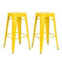 Ver imagem 1 de Kit - 2 X Banquetas Altas Iron Tolix - Industrial - Aço - Vintage - Amarelo