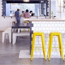 Ver imagem 5 de Kit - 2 X Banquetas Altas Iron Tolix - Industrial - Aço - Vintage - Amarelo