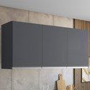Ver imagem 1 de Armario Aereo 3 Portas 120cm Andreia Cinza Reajl Moveis