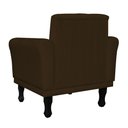 Ver imagem 3 de Poltrona Decorativa Classic Capitonê Suede Diversas Cores - DS Estofados - Marrom