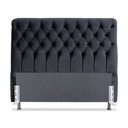 Ver imagem 2 de Cabeceira de Cama Box Casal 138 Cm Padua Tecido Suede Veludo Preto
