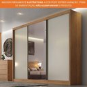 Ver imagem 7 de Guarda-roupa Casal 100% Mdf 3 Portas Correr com Espelho 6 Gavetas Natus Novo Horizonte Cumaru Fendi