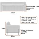 Ver imagem 4 de Conjunto Sofá 2 Lugares e Poltrona Ouro Veludo Cinza Claro - Sallar Home