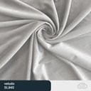 Ver imagem 2 de Conjunto Sofá 2 Lugares e Poltrona Ouro Veludo Cinza Claro - Sallar Home