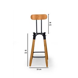 Estrutura Ergonomica para Banquetas com Encosto Pés Palitos - 2