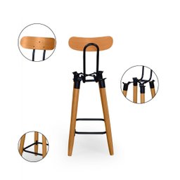 Estrutura Ergonomica para Banquetas com Encosto Pés Palitos - 3