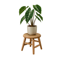 Ver imagem 6 de Banquinho Torneado em Madeira Maciça Natural Acetinado Resistente