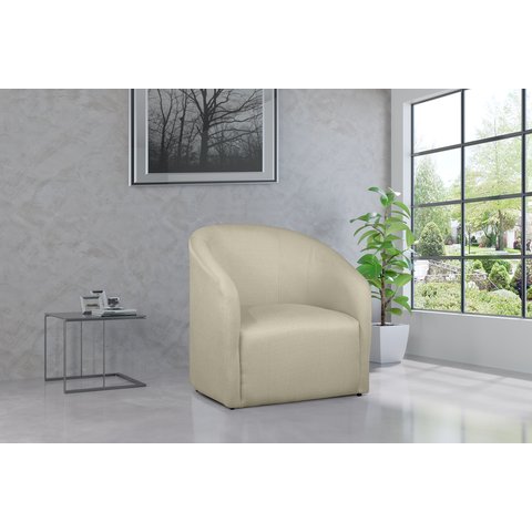 Kit 2 Poltronas Decorativa Julia Linho Bege - Lm Decor