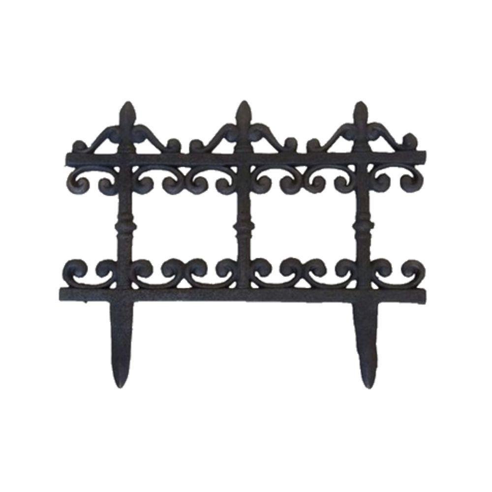 Grade em Ferro Fundido Cerca Proteção para Jardim 41x23,5cm - 1