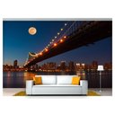 Ver imagem 1 de Papel De Parede Lua Cheia Ponte Brooklyn 3D Lua28