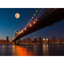Ver imagem 2 de Papel De Parede Lua Cheia Ponte Brooklyn 3D Lua28