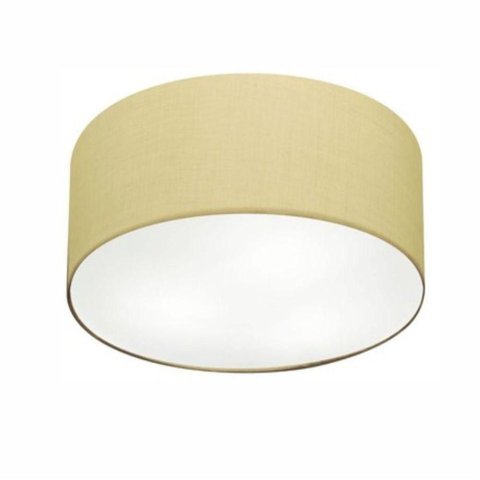 Plafon de Teto Md-3048 Cúpula em Tecido Resistente À Maresia Algodão-Crú Vivare Brasil Ilumina