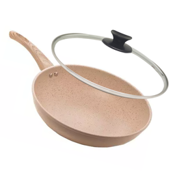 Frigideira Lyor Granilite Bege Grande 28cm com Tampa - 1