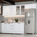 Ver imagem 1 de Cozinha Compacta Americana 10 Portas 3 Gavetas Branco - Henn