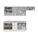 Ver imagem 3 de Cozinha Compacta Americana 10 Portas 3 Gavetas Branco - Henn