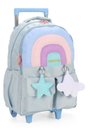 Ver imagem 1 de Mochila com Rodas Up4you Arco Íris Azul Petit - Luxcel