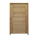 Ver imagem 2 de Kit Porta de Madeira Pivotante 210x140cm Batente 14Cm Fechadura 803 Rolete 3B Hale Esquadrias