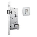 Ver imagem 4 de Kit Porta de Madeira Pivotante 210x140cm Batente 14Cm Fechadura 803 Rolete 3B Hale Esquadrias