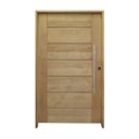 Ver imagem 2 de Kit Porta de Madeira Pivotante 210x140cm Batente 14Cm Fechadura 803 Rolete 3B Hale Esquadrias