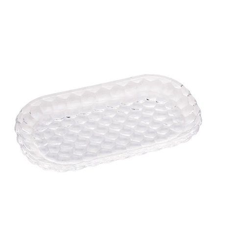 Travessa de Cristal Bubble 21x12x2cm Lyor