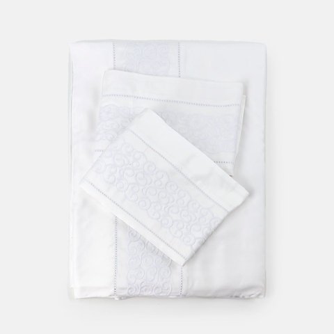 Capa de Duvet Splendor Branco King Blue Gardenia