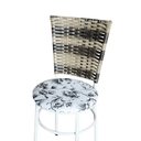 Ver imagem 5 de 6 Cadeiras para Mesa Branca Hawai Cappuccino Premium Assento Floral:floral Branco
