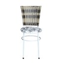 Ver imagem 3 de 6 Cadeiras para Mesa Branca Hawai Cappuccino Premium Assento Floral:floral Branco