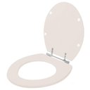 Ver imagem 2 de Assento Sanitário Convencional Oval Visone para Vaso Ideal Standard com Ferragem Dourada