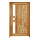 Ver imagem 2 de Kit Porta de Madeira Pivotante 210x102cm Batente 14cm Fechadura 803 Rolete Externa Com Visor Hale Esquadrias