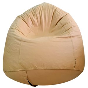 Puff Gota Mariju - Bege - Já com Enchimento - Conforto e Estilo para Sala, Quarto, Escritório, Gamin