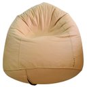 Ver imagem 1 de Puff Gota Mariju - Bege - Já com Enchimento - Conforto e Estilo para Sala, Quarto, Escritório, Gamin