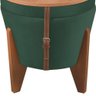 Puff Baú Multifuncional Tampo Amadeirado Veludo Verde - 5