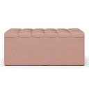 Ver imagem 6 de Calçadeira Recamier Baú Para Cama Box Solteiro Dália 100x50 Cm W01 Linho Rosê - Lyam Decor