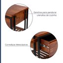 Ver imagem 6 de Carrinho Auxiliar Madeira Maciça Pés Aço Carbono 2 Gavetas Industrial