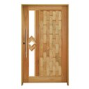 Ver imagem 2 de Kit Porta de Madeira 210x120cm Batente 14cm Fechadura 803 Rolete com Visor Hale Esquadrias Marrom/Eu