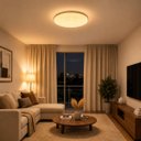 Ver imagem 2 de Plafon LED Beau Cristal em Acrílico Redondo 44cm Sobrepor 30W 3000k Dourado ST3326