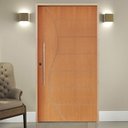 Ver imagem 1 de Kit Porta de Madeira Pivotante 210x120cm Batente 14cm Fechadura 803 Rolete Externa Belissima 12 Hale