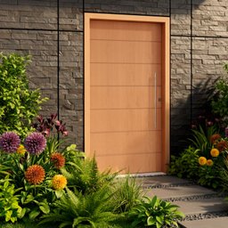 Kit Porta de Madeira Pivotante 210x120cm Batente 14cm Fechadura 803 Rolete Externa Belissima 2 Hale Esquadrias  - 4