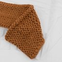 Ver imagem 4 de Manta Peseira de Maxi Tricot Queen 0,70x2,20m, Cor Caramelo - Magma Cotton