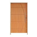 Ver imagem 2 de Kit Porta de Madeira Pivotante 210x110cm Batente 14cm Fechadura 803 Rolete Externa Belissima 5 Hale Esquadrias