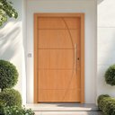 Ver imagem 1 de Kit Porta de Madeira Pivotante 210x120cm Batente 14cm Fechadura 803 Rolete Externa Belissima 5 Hale Esquadrias Imbuia