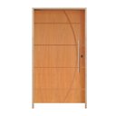 Ver imagem 2 de Kit Porta de Madeira Pivotante 210x120cm Batente 14cm Fechadura 803 Rolete Externa Belissima 5 Hale Esquadrias Imbuia