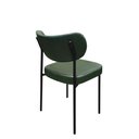 Ver imagem 3 de Cadeira Decorativa Sala de Jantar Lívia C01 Couríssimo Verde Musgo - Combo Stock