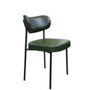 Ver imagem 1 de Cadeira Decorativa Sala de Jantar Lívia C01 Couríssimo Verde Musgo - Combo Stock