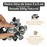 Pedra Olho de Gato 3 a 5 Cm Rolada 500g Natural - 4